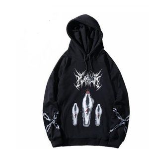 Three Ghost Print Harajuku Streetwear